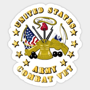 US Army Center - Combat Veteran Sticker